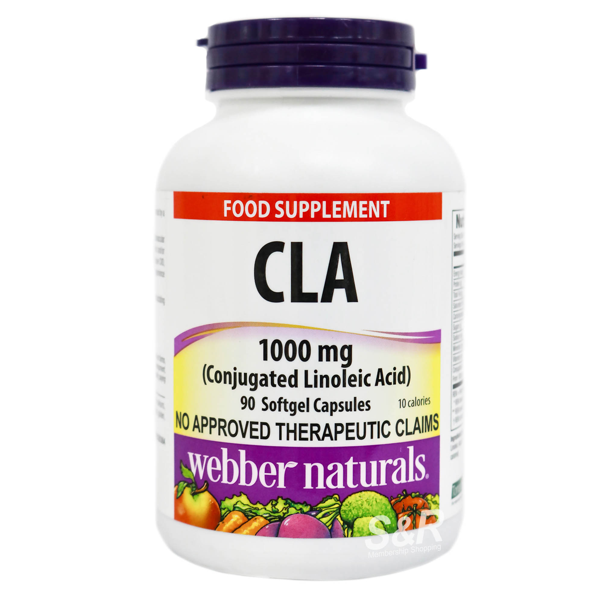 Webber Naturals Conjugated Linoleic Acid (CLA) 1000mg 90 softgels